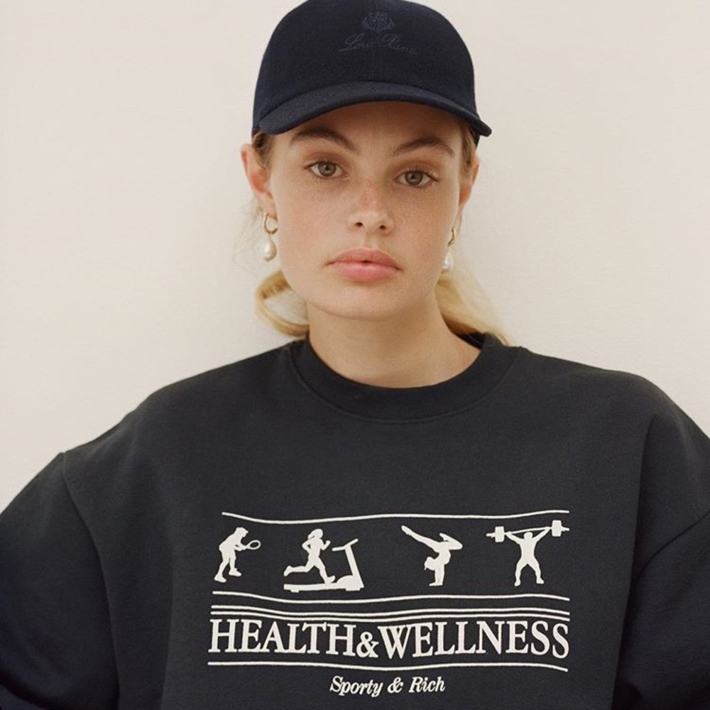 Sporty & Rich crew neck sweatshirt